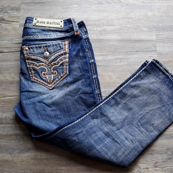 Rock Revival Denim - ROCK REVIVAL CROP JEANS